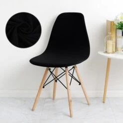 Housse De Chaise Scandinave Noir