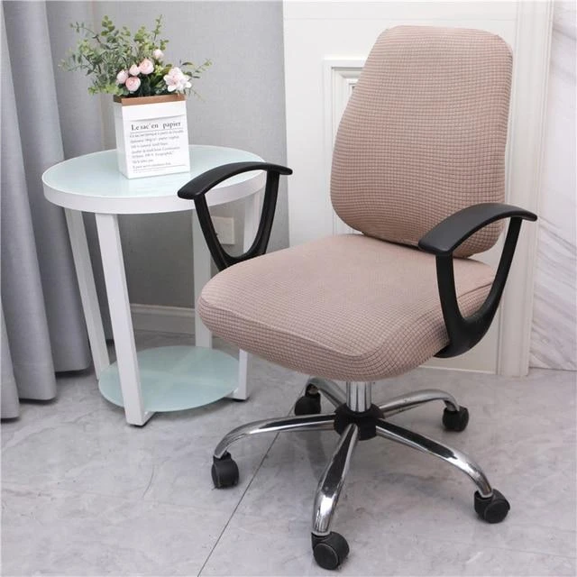 Housse De Chaise De Bureau Jacquard 4 Housse De Chaise De Bureau Jacquard – Image 4