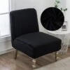 Housse De Fauteuil Crapaud Velours Noir