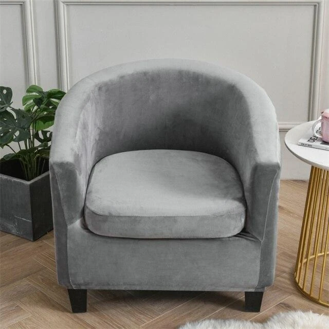 Housse Pour Fauteuil Cabriolet Gris Velours 1 Housse Pour Fauteuil Cabriolet Gris Velours