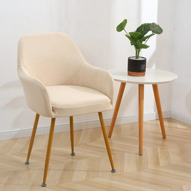 Housse De Chaise Design Scandinave Beige 1 Housse De Chaise Design Scandinave Beige