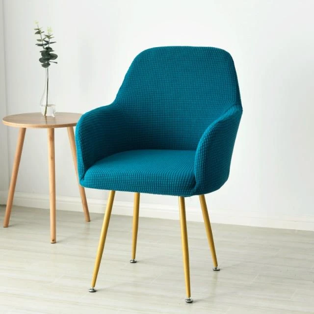 Housse De Chaise Scandinave Bleu Canard 1 Housse De Chaise Scandinave Bleu Canard
