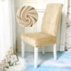 Housse De Chaise Velours Crème