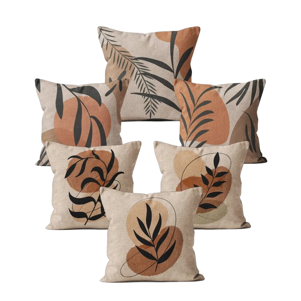 Housse De Coussin 45x45 Lin Ethnique 1 Housse De Coussin 45x45 Lin Ethnique