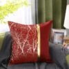 Housse De Coussin 45x45cm Royal En Soie Rouge