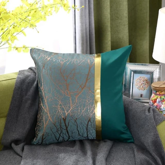 Housse De Coussin 45x45cm Royal En Soie Vert 1 Housse De Coussin 45x45cm Royal En Soie Vert