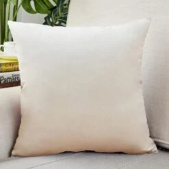 Housse De Coussin Velours 30x50cm Blanc