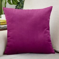 Housse De Coussin Velours 30x50cm Rose Fuchsia