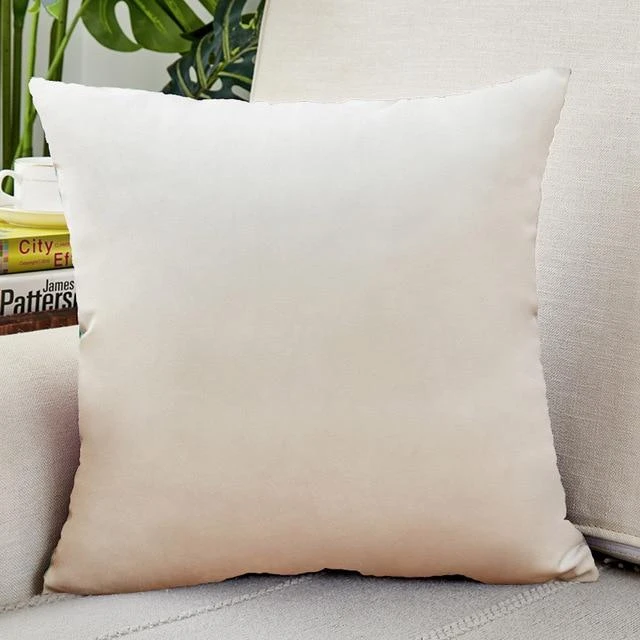 Housse De Coussin Velours 40x40cm Blanc 1 Housse De Coussin Velours 40x40cm Blanc