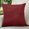 Housse De Coussin Velours 40x40cm Rouge Framboise