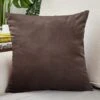 Housse De Coussin Velours 45x45cm Marron