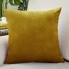Housse De Coussin Velours 50x50cm Or