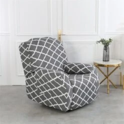 Housse De Fauteuil Relax Mosaïque Gris