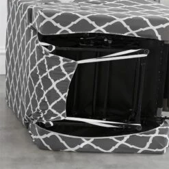 Housse De Fauteuil Relax Mosaïque Gris 13 Housse De Fauteuil Relax Mosaïque Gris -Housse Moderne Housse de Rangement pour Fauteuil Relax Housse Moderne 6