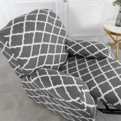 Housse De Fauteuil Relax Mosaïque Gris 15 Housse De Fauteuil Relax Mosaïque Gris -Housse Moderne Housse de Rangement pour Fauteuil Relax Housse Moderne 8