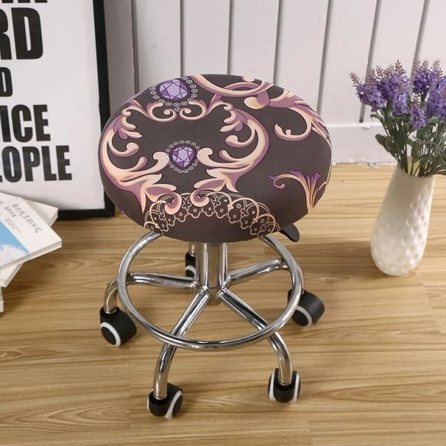 Housse De Tabouret Rond Lara 1 Housse De Tabouret Rond Lara