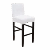 Housse De Tabouret De Bar Velours Blanc