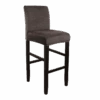 Housse De Tabouret De Bar Velours Marron Foncé