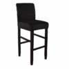 Housse De Tabouret De Bar Velours Noir