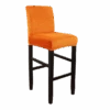 Housse De Tabouret De Bar Velours Orange