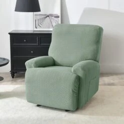 Housse De Fauteuil Relax Vert Amande