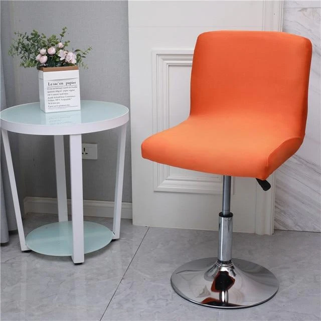 Housse Pour Tabouret De Bar Orange 1 Housse Pour Tabouret De Bar Orange