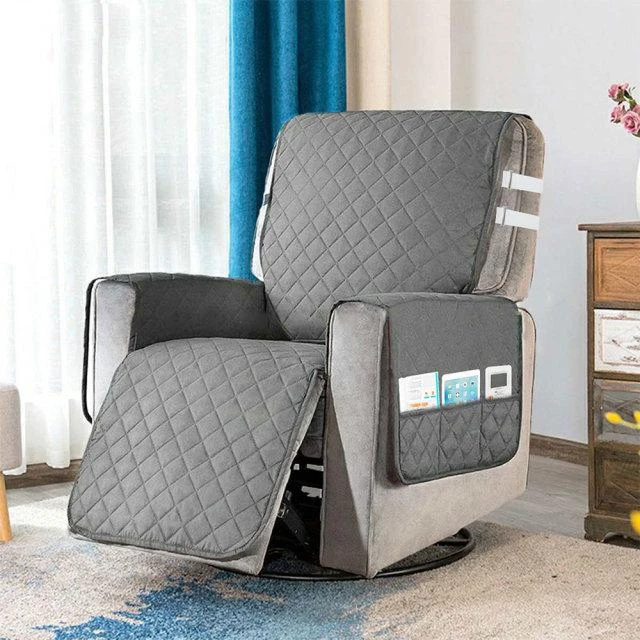 Protège Fauteuil Relax Unie Gris 1 Protège Fauteuil Relax Unie Gris