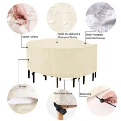 Housse De Table De Jardin Beige 7 Housse De Table De Jardin Beige -Housse Moderne bache table jardin housse moderne 1