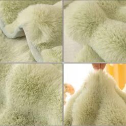 Protège Canapé En Peluche Vert Pomme -Housse Moderne chemin de canape housse moderne 5