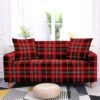 Housse De Canapé Tartan Rouge