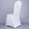 Housse De Chaise De Mariage Fleurs Blanche