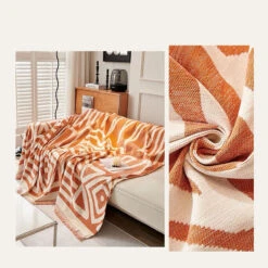 Jeté De Canapé Lina Orange 13 Jeté De Canapé Lina Orange -Housse Moderne drap de canape housse moderne 1 1