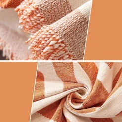 Jeté De Canapé Lina Orange 9 Jeté De Canapé Lina Orange -Housse Moderne drap de canape housse moderne 1