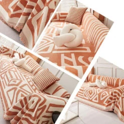 Jeté De Canapé Lina Orange 10 Jeté De Canapé Lina Orange -Housse Moderne drap de canape housse moderne 5