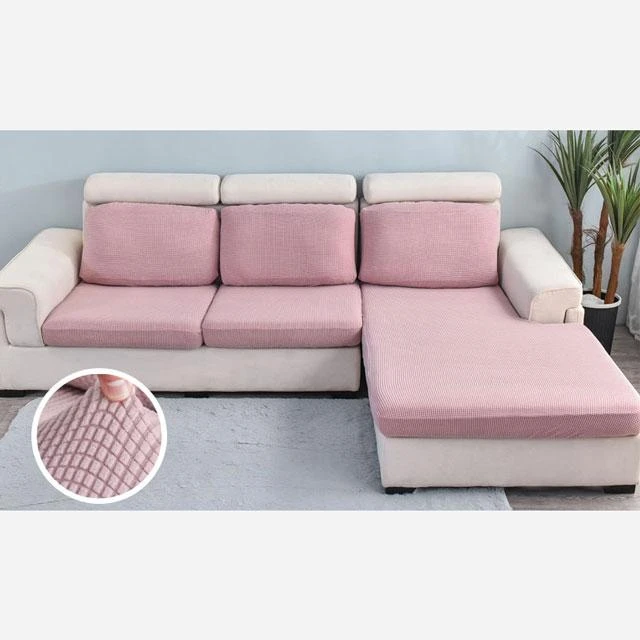 Housse Pour Coussin D'Assise De Canapé Rose Poudré 2 Housse Pour Coussin D'Assise De Canapé Rose Poudré – Image 2