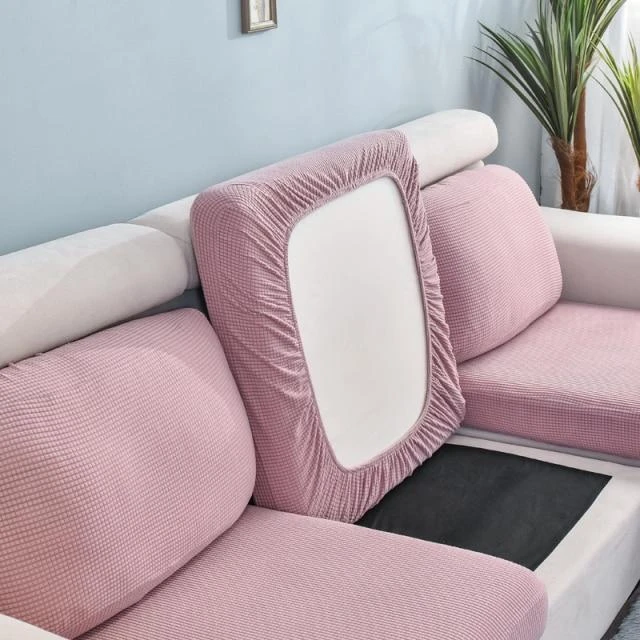 Housse Pour Coussin D'Assise De Canapé Rose Poudré 1 Housse Pour Coussin D'Assise De Canapé Rose Poudré