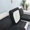 Housse Pour Coussin D'Assise De Canapé Noir