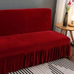 Housse De Canapé Clic Clac Et Bz Velours Bordeaux 7 Housse De Canapé Clic Clac Et Bz Velours Bordeaux -Housse Moderne housse bz maison du monde housse moderne 2