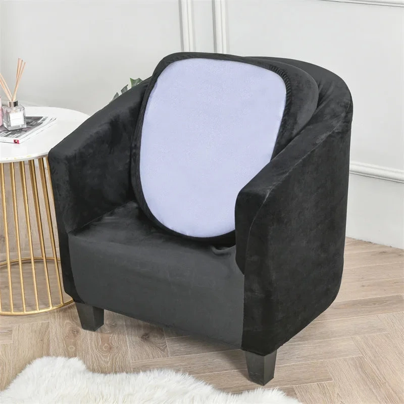 Housse Pour Fauteuil Cabriolet Noir Velours 3 Housse Pour Fauteuil Cabriolet Noir Velours – Image 3