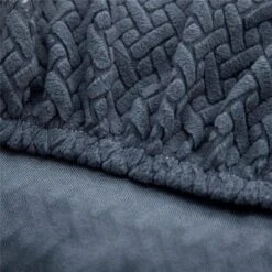 Housse De Canapé D'Angle Jacquard Gris Anthracite -Housse Moderne housse canape angle 4 places housse moderne 3