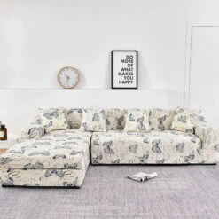 Housse De Canapé D'angle Papillon