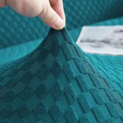 Housse De Canapé Imperméable Bleu Canard -Housse Moderne housse canape extensible impermeable housse moderne 3