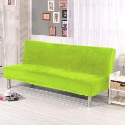 Housse De Canapé Clic Clac Et Bz Velours Vert Anis