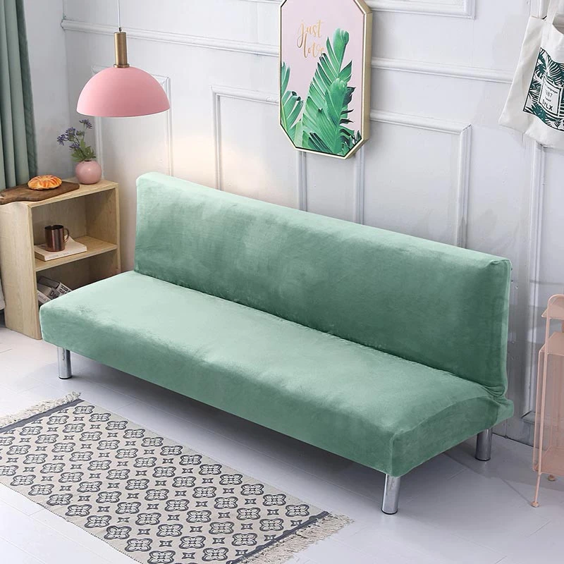 Housse De Canapé Clic Clac Et Bz Velours Vert 2 Housse De Canapé Clic Clac Et Bz Velours Vert – Image 2