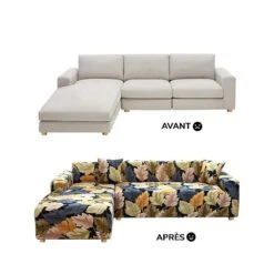 Housse De Canapé D'Angle Extensible Fulla 7 Housse De Canapé D'Angle Extensible Fulla -Housse Moderne housse de canape dangle arrondi housse moderne 3