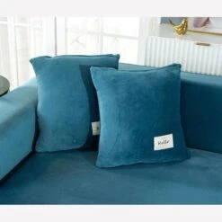 Housse De Canapé D'Angle Turquoise 5 Housse De Canapé D'Angle Turquoise -Housse Moderne housse de canape dangle turquoise housse moderne 3