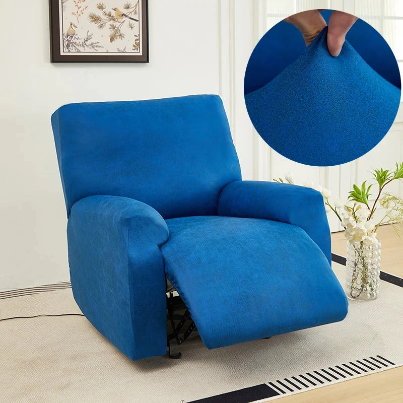 Housse De Fauteuil Relax En Similicuir Bleu 1 Housse De Fauteuil Relax En Similicuir Bleu