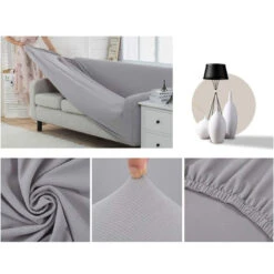 Housse De Canapé Gris Clair 5 Housse De Canapé Gris Clair -Housse Moderne housse de canape gris clair housse moderne 1