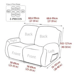 Housse Pour Fauteuil Relax Vellora Marron 7 Housse Pour Fauteuil Relax Vellora Marron -Housse Moderne housse de canape relax housse moderne 4