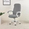Housse De Chaise De Bureau Jacquard Gris